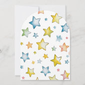 Moon et Stars Boy Baby shower Invitation (Dos)