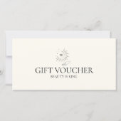 Moon Eye Hand Stars Salon Beige Gift Certificate (Voorkant)