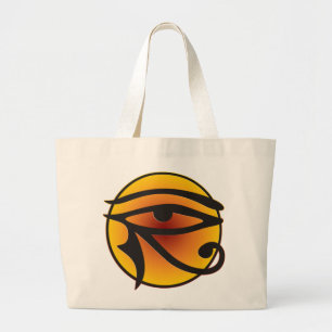 Moon Eye of Horus Grote Tote Bag