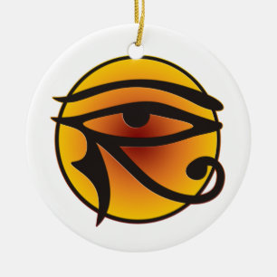 Moon Eye of Horus Keramisch Ornament