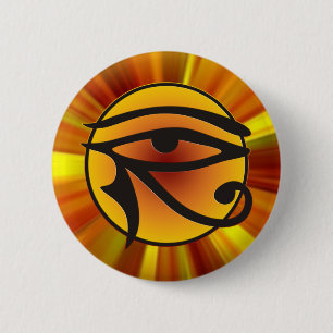 Moon Eye of Horus Ronde Button 5,7 Cm