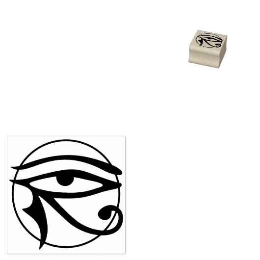 Moon Eye of Horus + uw ideeën Rubberstempel (Gestempeld)