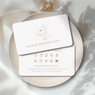Moon Eye Yoga Reiki Wellness Salon 10 Loyalty Card Informatiekaartje