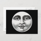 Moon Face Briefkaart (Voorkant / Achterkant)
