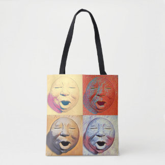 Moon Face Canvas tas