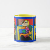 Moon Face Coffee Mok (Midden)