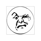 Moon Face Rubber Stamp Rubberstempel (Afrduk)