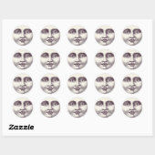 Moon Face Stickers (Vel)