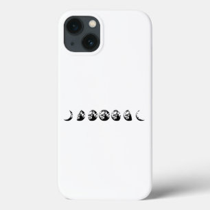 Moon Faces Cool Yoga Lover Meditation, Buddhist iPhone 13 Hoesje