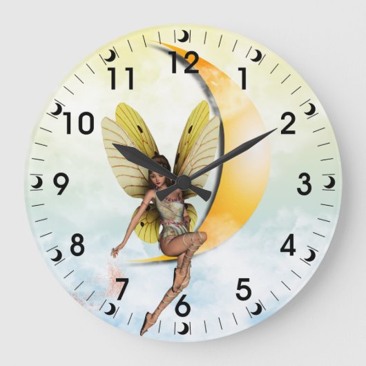 Moon Fairy Grote Klok (Voorkant)