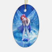 Moon Fairy Keramisch Ornament (Links)