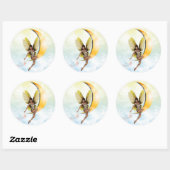 Moon Fairy Ronde Sticker (Vel)