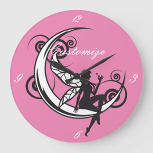 Moon Fairy Silhouette Thunder_Cove Grote Klok