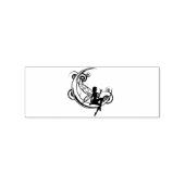 Moon Fairy Silhouette Thunder_Cove Rubberstempel (Gestempeld)