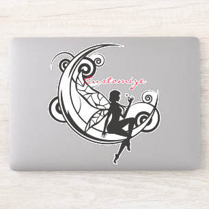 Moon Fairy Silhouette Thunder_Cove Sticker