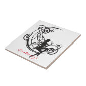 Moon Fairy Silhouette Thunder_Cove Tegeltje (Zijkant)