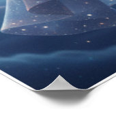 Moon Fairy Starry Night Art Poster (Coin)