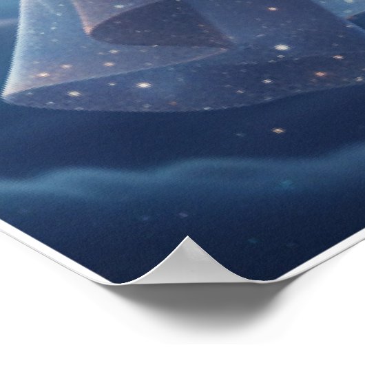 Moon Fairy Starry Night Art Poster (Coin)