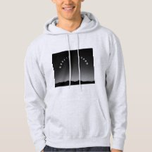 Moon fase hoodies, monochrome stijl.