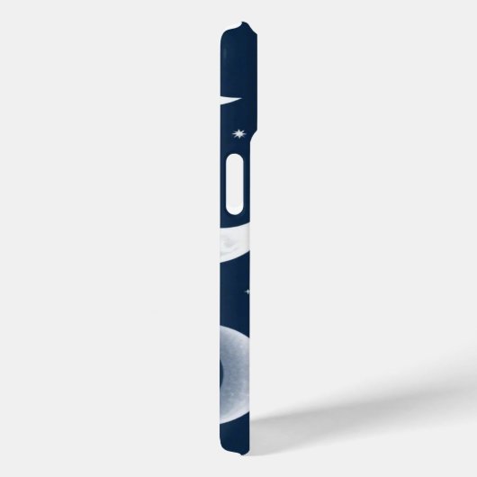 Moon Fasen Grid Hemels Patroon Ontwerp Case-Mate iPhone Case (Achterkant / Rechts)