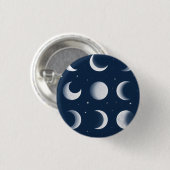 Moon Fasen Grid Hemels Patroon Ontwerp Ronde Button 3,2 Cm (Voorkant /achterkant)