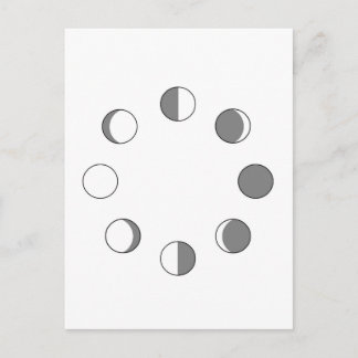 MOON FASES BRIEFKAART