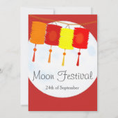 Moon Festival Chinese herfst uitnodiging (Achterkant)