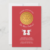 Moon Festival Mooncake Rabbit Invitation (Devant)