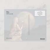 Moon Flower Briefkaart (Achterkant)