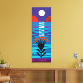 Moon Flower Canvas Afdruk (Insitu (Woonkamer))