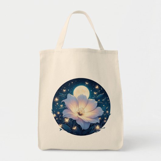 Moon Flower Design Tote Bag (Voorkant)