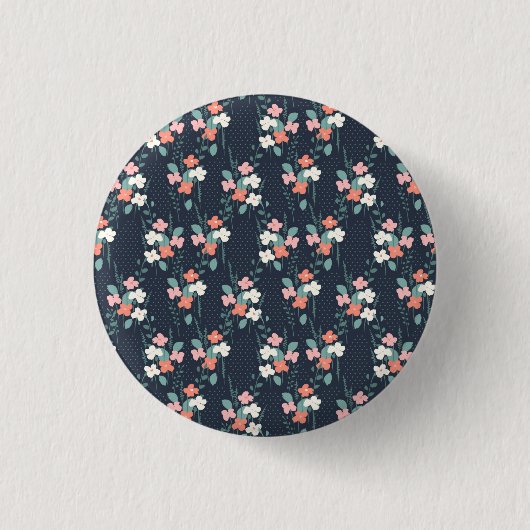 Moon Flower Ronde Button 3,2 Cm (Voorkant)