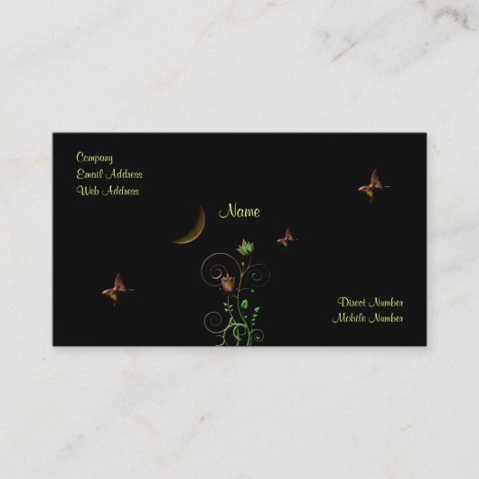 Moon Flower Visitekaartje (Voorkant)