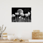 Moon Flowers Poster (Keuken)