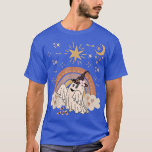 Moon for Halloween, Haunted Groovy Floral, Cute Gh T-shirt