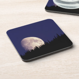 Moon & Forest Glacier National Park Montana Bier Onderzetter
