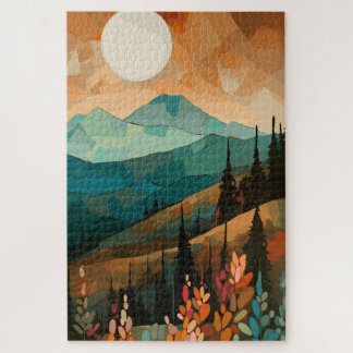 Moon Forest Mountain Legpuzzel