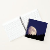 Moon & Forest | Nationaal park Glacier Montana Notitieboek (Binnen)