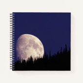 Moon & Forest | Nationaal park Glacier Montana Notitieboek (Voorkant)