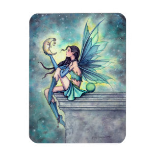Moon Friend Fairy Fantasy Wenskaart Magneet