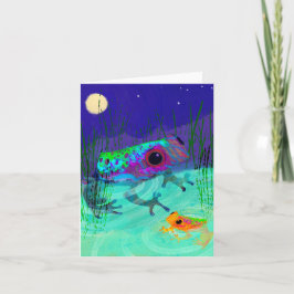 Moon Frogs BLANK Wenskaart Bedankkaart