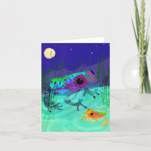 Moon Frogs BLANK Wenskaart Bedankkaart