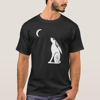 Moon Gazing Hare Mannen Dark T-shirt