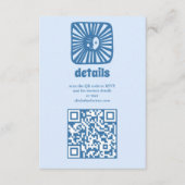 Moon Glow Boho Modern Schattige Aangepast QR-Baby Informatiekaartje (Voorkant)