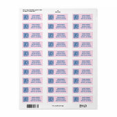 Moon Glow Boho Modern Schattige CUSTOM Mailing Etiket (Full Sheet)