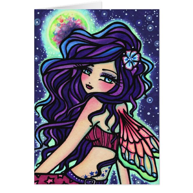 Moon Glow Fairy Fantasy Card (Voorkant)