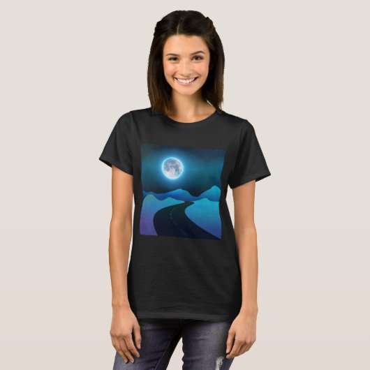 Moon glow t-shirt (Voorkant volledig)