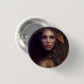Moon Goddess 1 Ronde Button 3,2 Cm (Voorkant /achterkant)