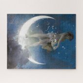 Moon Goddess Bare Scattering Night Stars Legpuzzel (Horizontaal)