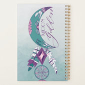 Moon Goddess Blauwgroen Boho Dreamweaver Gypsy Des Planner (Achterkant)